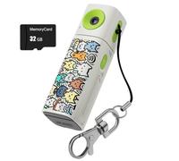 NONDK Cámara de Acción Digital Mini, Cámara de, Grabadora de Video Retro 2K, Videocámara Portátil de Bolsillo Pequeña con 32GB,