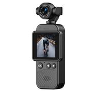 NONDK Cámara de Bolsillo Wi-Fi de Mano 1080p con Rotación de 360°, Mini Cámara Portátil Antivibración, Cámara Deportiva Portátil, Grabadora de Ciclismo