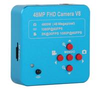 NONDK Cámara de Microscopio Digital Industrial con Puerto USB, Compatible con, 48 MP, 2K, 1080P, 60 FPS, Interfaz de Montaje en C, Tarjeta TF