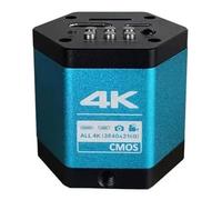 NONDK Cámara de Microscopio Industrial CCD 4K 60FPS, Cámara de Video Digital con Adaptador de Conversión para Imágenes Mejoradas, Enchufe de la UE.