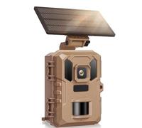 NONDK Cámara de Rastreo 4K de 64 MP con WiFi, Visión, Activada por Movimiento, Resistente Al Agua IP66, Batería Integrada y Energía Solar.