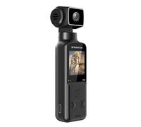 NONDK Cámara Digital de Bolsillo 5K con Micrófono Externo, Cámara de Video WiFi con Rotación de 270° para Deportes Al Aire Libre, Ciclismo y Viajes.