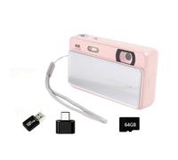 NONDK Cámara Digital M15 4K HD con Pantalla IPS de 2.8 Pulgadas, Cámara para Vlogging con Autofoco, Cámara de Video y Fotografía con Zoom de 16X, 64GB.