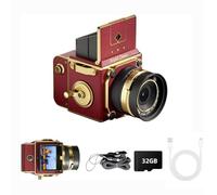 NONDK Cámara Digital Vintage Cámara Digital Retro CCD 64MP 2.7K Cámara de Fotografía con Autofoco y Tarjeta TF de 32GB