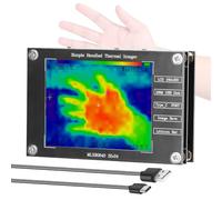 NONDK Cámara Termográfica Portátil de 2,8 Pulgadas, Pequeña, Compatible con Medición de Temperatura Central Máxima y Mínima.