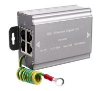 NONDK Cámara Thunder con 4 Puertos, Cable de Red de 100 M, RJ45, Pararrayos, Monitorización Multipuerto, Protector Sobretensiones
