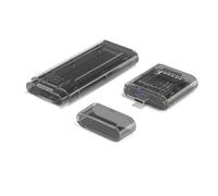 NONDK Carcasa SSD M.2 NVMe Desmontable, Adaptador Externo M.2 A USB 3.2 Tipo C, Carcasa SSD NVME, Accesorios para Portátiles, Color Negro Transparente.