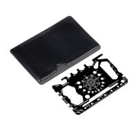 NONDK Cartera Minimalista para Tarjetas de Supervivencia 50 en 1, con Regla de Ingeniería, Báscula y Multiherramienta de Bolsillo.