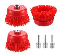 NONDK Cepillo de de Nailon de 4" Cepillos de Copa con Cerdas de Nailon Abrasivas de 4 Pulgadas