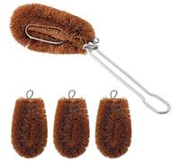NONDK Cepillo de Fibra de con, 3 Cabezales de Cepillo Ideales para Fregar Frutas y Verduras, y para Las Necesidades de Limpieza de la Cocina.