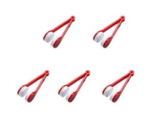 NONDK Cepillo para Gafas de Doble Cara, Limpiador de Gafas de Microfibra Suave, Cepillo de Limpieza para Gafas, Herramienta de Limpieza Roja