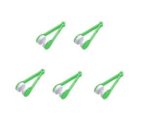 NONDK Cepillo para Gafas de Doble Cara, Limpiador de Gafas de Microfibra Suave, Cepillo de Limpieza para Gafas, Herramienta de Limpieza Verde