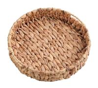 NONDK Cesta Tejida A Mano para Pan, Merienda, Té de Frutas, Bandeja de Jacinto, para Joyas B
