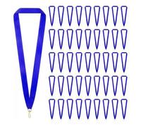 NONDK Cinta para el Cuello con Medallas, 100 Unidades, con Clips A Presión, Cordón Plano, Portapremios para Competición Deportiva Estudiantil, Fiesta Estudiantil, Color