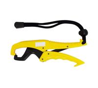 NONDK Clip de Plástico para Pesca, Controlador de Pinza para Peces, Recogedor de Peces, Elevador de Peces, Equipo de Pesca con Cuerda Deslizante, 25 cm, Amarillo