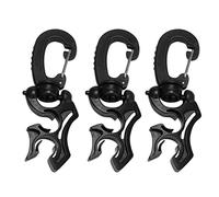 NONDK Clip de Soporte de Manguera de Buceo de 3 Piezas Clip de Manguera Doble de Buceo con Hebilla de Gancho una PresióN para Snorkel Accesorios