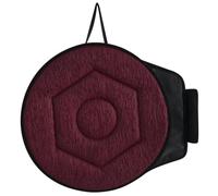 NONDK Cojín de Asiento Giratorio de 360°, Cojín de Asiento de 15,7 Pulgadas para Coche, Cojín de Asiento Giratorio para Personas Mayores, para el Hogar, Sillas de Oficina, Color Burdeos