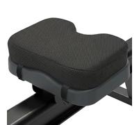 NONDK Cojín de Asiento para Máquina de de Espuma Viscoelástica - Antideslizante con Correas - Almohadilla para Aliviar el Dolor de Coxis - Espuma Viscoelástica de 7,6 cm de Grosor