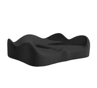 NONDK Cojín de Espuma Viscoelástica para Asiento, Soporte Ergonómico 3D, Poliéster Lavable, Ideal para Coche y Oficina, Color Negro