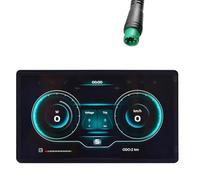 NONDK Computadora para Bicicleta H8, 24 V, 36 V, 48 V, 60 V, LED, Odómetro, Velocímetro, Accesorios para Bicicleta Eléctrica, Resistente Al Agua, 5 Pines.