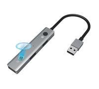 NONDK Concentrador USB 2.0 con Herramientas de Voz con IA: Adaptador Multipuerto USB - Transcripción de Voz - Traducción - Dispositivo de Voz A Texto