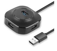 NONDK Concentrador USB 3.0 de 4 Puertos, Divisor de Cable USB, Lector de Tarjetas, Teclado, Ratón, Extensor, Base de Carga para Ordenador Portátil, Teléfono, Tableta.