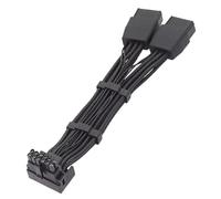 NONDK Conector 2x8pin PCI-e A 16Pin (12+4) PCI-e 16AWG Conector en Ángulo de 90 Grados 2X8PLA
