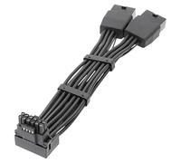 NONDK Conector 2x8pin PCI-e A 16Pin (12+4) PCI-e 16AWG Conector en Ángulo de 90 Grados 2X8PLB