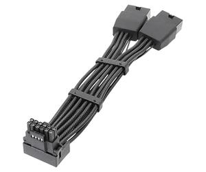 NONDK Conector 2x8pin PCI-e A 16Pin (12+4) PCI-e 16AWG Conector en Ángulo de 90 Grados 2X8PLB