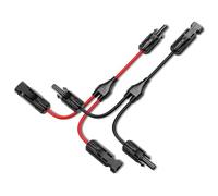 NONDK Conectores de Cable de Rama y Solar Adaptador Paralelo de Cable Solar en par para Panel Solar Kit de Herramientas de Enchufe de Cable