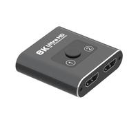 NONDK Conmutador Bidireccional HD 8K 60Hz Divisor de 1 Entrada y 2 Salidas Compatible con Distribuidor de VíDeo Divisor Pantalla Dual para PC PortáTil