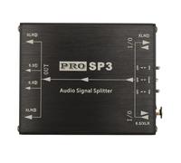 NONDK Conmutador Divisor de Audio XLR Balanceado de 1 Entrada y 3 Salidas. Divisor de un Solo Canal con Aislador y Funcionalidad de Conmutación XLR de 6,5+.