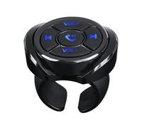 NONDK Control Remoto Inalámbrico con Botones Multimedia para Reproductor de Música en el Volante del Coche, Control de Audio Bluetooth para Android