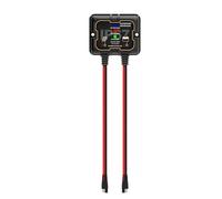 NONDK Controlador de Carga Solar Impermeable de 10 A y 12 V, Portátil e Inteligente para Paneles de Soporte de Baterías, de Gel y de Litio