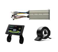 NONDK Controlador de Sinusoidal para Bicicleta Eléctrica (48/52/60/72 V, 60 A, Sin Escobillas) y Pantalla LCD A Color H-100, Piezas para Patinete Eléctrico.