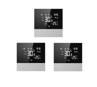 NONDK Controlador de Temperatura WiFi Tuya, Interruptor de Refrigeración, Unidad de Bobina de Ventilador de 3 Velocidades, Controlador de Temperatura por Voz, 3 Unidades