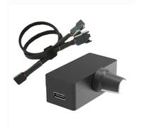 NONDK Controlador de Velocidad PWM Regulador de Ventilador PWM de Regulador PWM Fuente de AlimentacióN USB Type-C Enfriador de RefrigeracióN por Agua DIY OpcióN B