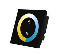 NONDK Controlador Táctil de 86 Paneles de Doble Color, Apto para Tiras de Luz LED de Doble Color con Regulador de Intensidad de 12-24 V CC.