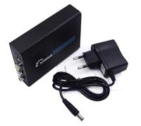 NONDK Convertidor de Audio y Vídeo S-Video CVBS Compatible con A S Video+ Video Adaptador Conmutador Compuesto Escalador de Alta Definición 3RCA Enchufe UE