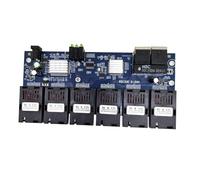 NONDK Convertidor de Conmutación de Medios de Fibra Óptica Ethernet 100/1000M Gigabit 6 Puertos de Fibra 2 Puertos RJ45 FTTH Fibra Monomodo PCBA Placa