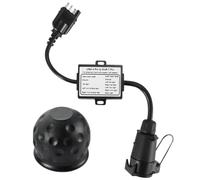 NONDK Convertidor de Luz de Remolque de EE. UU. A Europa, Enchufe Plano de 4 Vías (Vehículo Americano) A Enchufe Redondo de 7 Vías (Remolque Europeo)