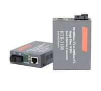 NONDK Convertidor de Medios -3100 Enchufe UE con Compatibilidad Regional | Enchufe UE compatible en Indonesia, Alemania, Francia ; fibra monomodo y RJ45 para Ethernet; 20 km de alcance; 220 V.