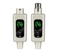 NONDK Convertidor de Micrófono Inalámbrico 2.4G, Transmisor UHF, Adaptador Receptor XLR para Micrófono Dinámico con Cable, 48 V, B