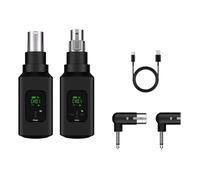NONDK Convertidor de Micrófono Inalámbrico Profesional Inalámbrico para Guitarra Transmisor y Receptor XLR Micrófono Dinámico B