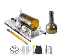 NONDK Cortador de de Vidrio, Kit Mejorado para Cortar y Vasos de Vino, Cerveza, Licor, Whisky y Champán.