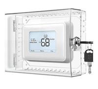 NONDK Cubierta Caja Bloqueo Termostato Grande con Llave para, Cubierta Termostato Transparente Que Se Adapta A Termostatos 5 Pulgadas Alto X 6 Pulgadas o Más Pequeños