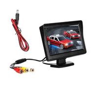 NONDK DC 9V-24V Kit de Monitor Retrovisor de Coche de 4,3 Pulgadas TFT LCD Cámara de Visión Trasera de Coche Monitor de de Estacionamiento de Marcha Atrás Sin Cámara