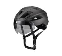 NONDK de Bicicleta para Adultos, Microshell Ligero, Hombres y Mujeres, Ajuste de Ajuste Sugerido con Ajuste de Parabrisas 57-62 cm para Ciclismo Titanio