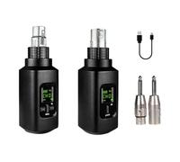 NONDK de Micrófono Inalámbrico para Guitarra Transmisor y Receptor XLR para Micrófono Dinámico con Cable