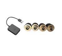 NONDK de Monitoreo de Presión de Neumáticos de Coche con Sensores de Advertencia de Temperatura en Tiempo Real, Accesorios Inalámbricos para Coche con 4 Sensores Externos.